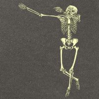 Dabbing Dab Skeleton Cotton Canvas Backpack