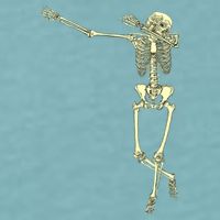 Dabbing Dab Skeleton Sueded Cloud Jersey T-Shirt