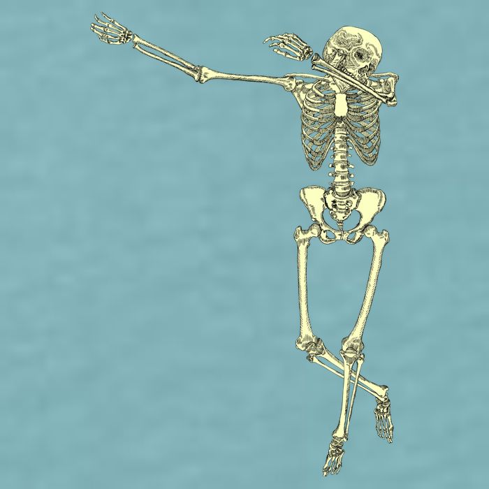 Dabbing Dab Skeleton Sueded Cloud Jersey T-Shirt
