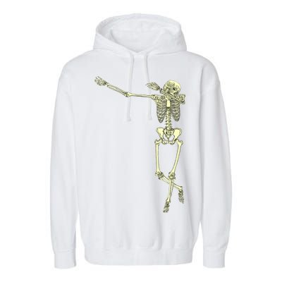 Dabbing Dab Skeleton Garment-Dyed Fleece Hoodie