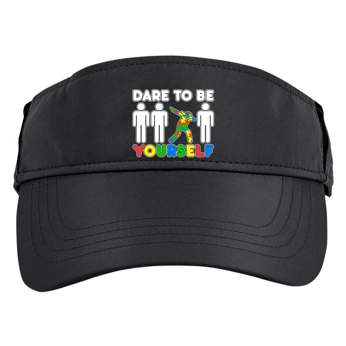 Dabbing Dare to be Yourself Autism Awareness Adult Drive Performance Visor