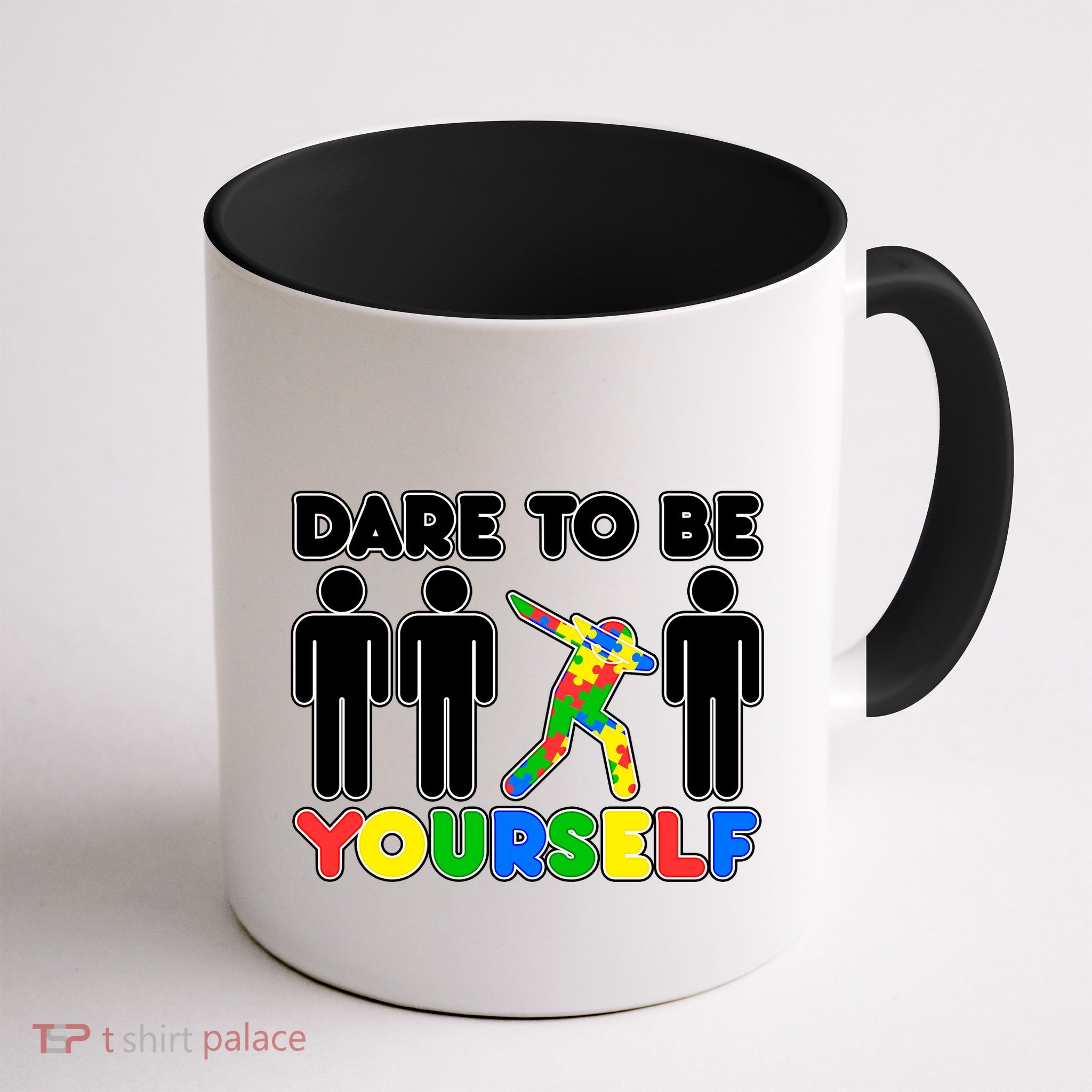 Dabbing Dare to be Yourself Autism Awareness Mug