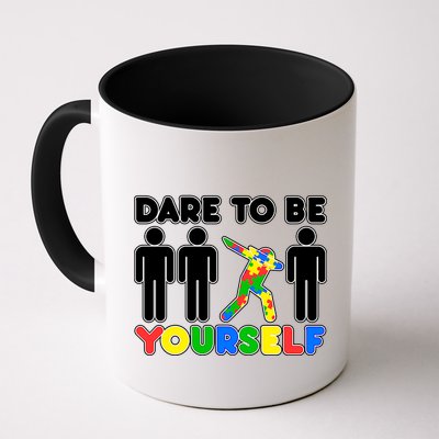 Dabbing Dare to be Yourself Autism Awareness Mug