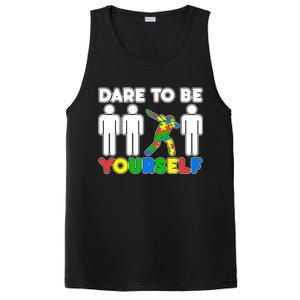 Dabbing Dare to be Yourself Autism Awareness PosiCharge Competitor Tank