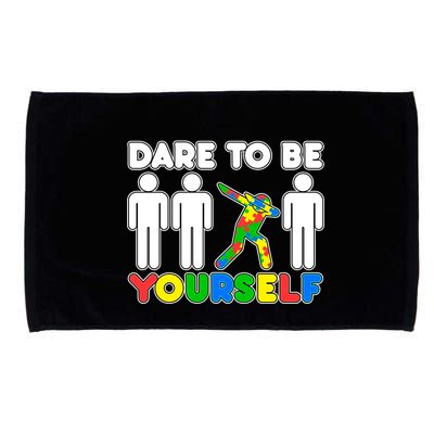 Dabbing Dare to be Yourself Autism Awareness Microfiber Hand Towel