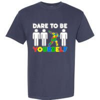 Dabbing Dare to be Yourself Autism Awareness Garment-Dyed Heavyweight T-Shirt