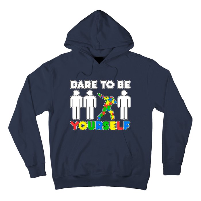 Dabbing Dare to be Yourself Autism Awareness Hoodie