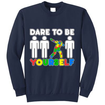 Dabbing Dare to be Yourself Autism Awareness Sweatshirt