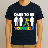 Dabbing Dare to be Yourself Autism Awareness T-Shirt