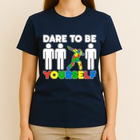 Dabbing Dare to be Yourself Autism Awareness T-Shirt