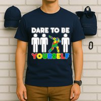 Dabbing Dare to be Yourself Autism Awareness T-Shirt