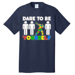 Dabbing Dare to be Yourself Autism Awareness Tall T-Shirt