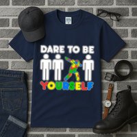 Dabbing Dare to be Yourself Autism Awareness Tall T-Shirt