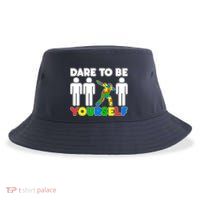 Dabbing Dare to be Yourself Autism Awareness Sustainable Bucket Hat