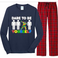 Dabbing Dare to be Yourself Autism Awareness Long Sleeve Pajama Set