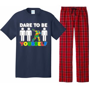 Dabbing Dare to be Yourself Autism Awareness Pajama Set