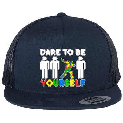 Dabbing Dare to be Yourself Autism Awareness Flatbill Hat