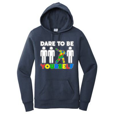 Dabbing Dare to be Yourself Autism Awareness Women's Pullover Hoodie