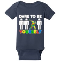 Dabbing Dare to be Yourself Autism Awareness Baby Bodysuit