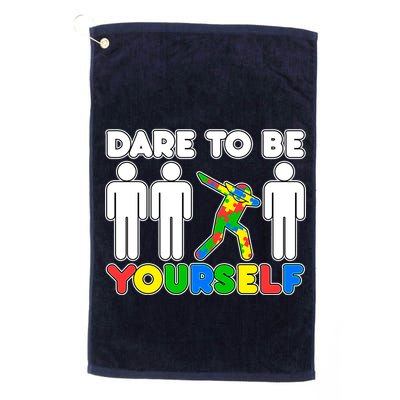 Dabbing Dare to be Yourself Autism Awareness Golf Towel