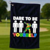 Dabbing Dare to be Yourself Autism Awareness Golf Towel