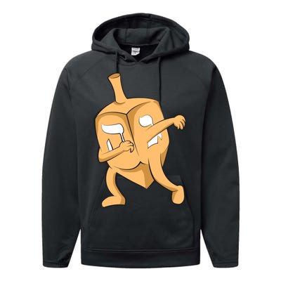 Dabbing Dreidel Performance Fleece Hoodie