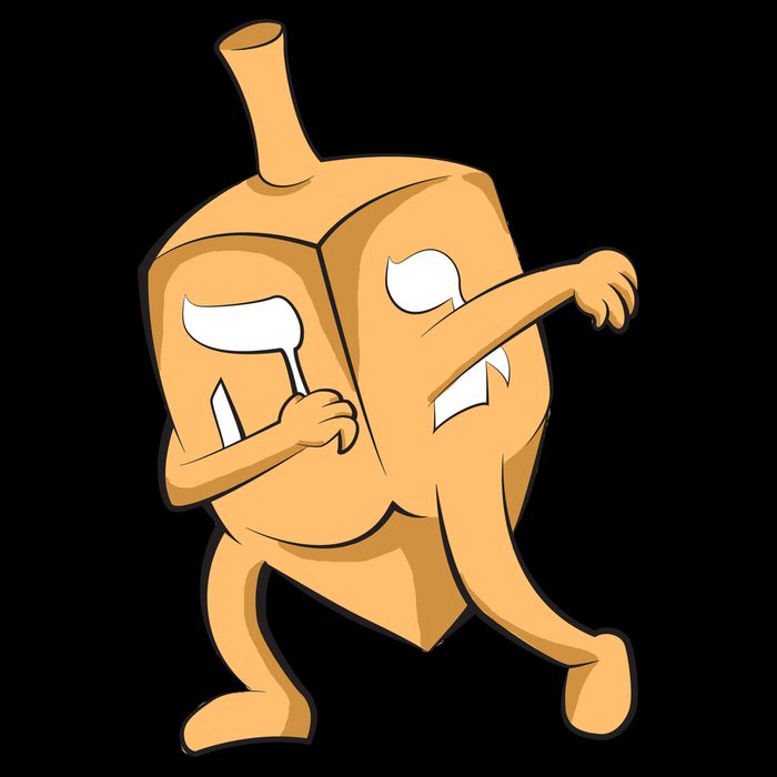 Dabbing Dreidel Drawstring Bag