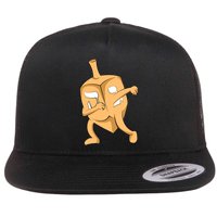 Dabbing Dreidel Flat Bill Trucker Hat