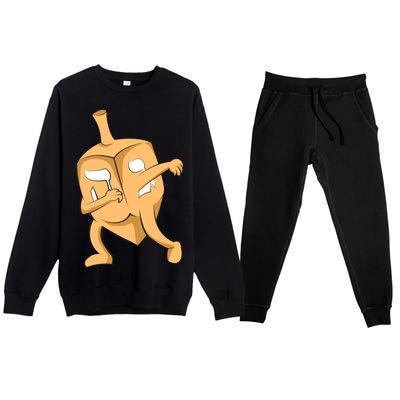 Dabbing Dreidel Premium Crewneck Sweatsuit Set