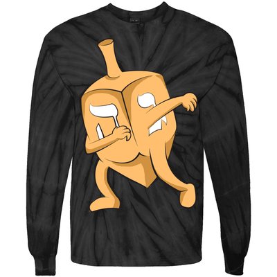 Dabbing Dreidel Tie-Dye Long Sleeve Shirt