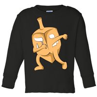 Dabbing Dreidel Toddler Long Sleeve Shirt