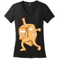 Dabbing Dreidel Women's V-Neck T-Shirt