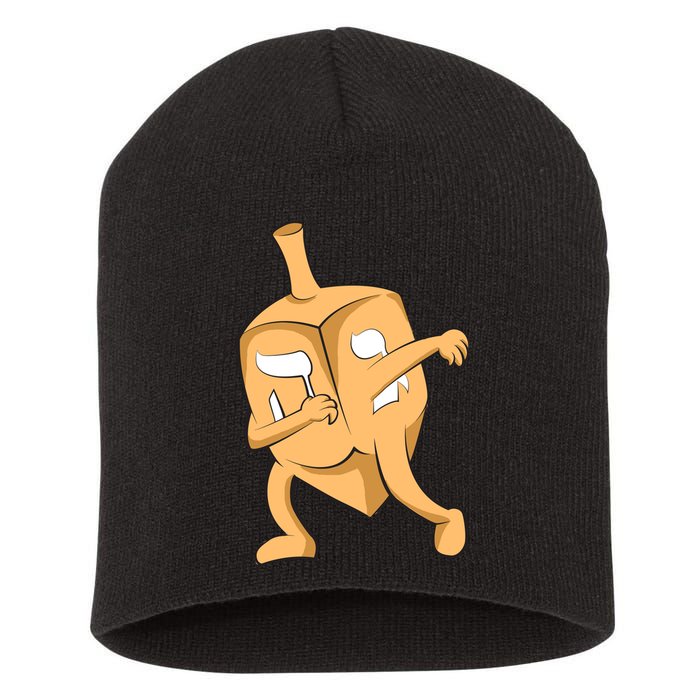 Dabbing Dreidel Short Acrylic Beanie