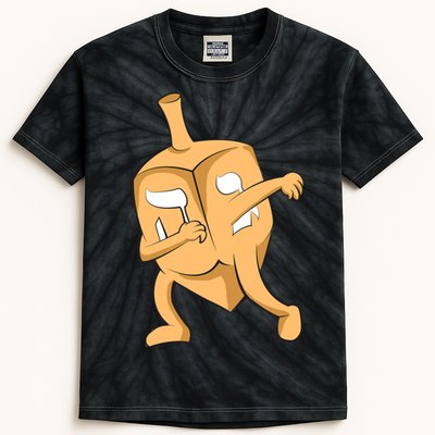 Dabbing Dreidel Kids Tie-Dye T-Shirt