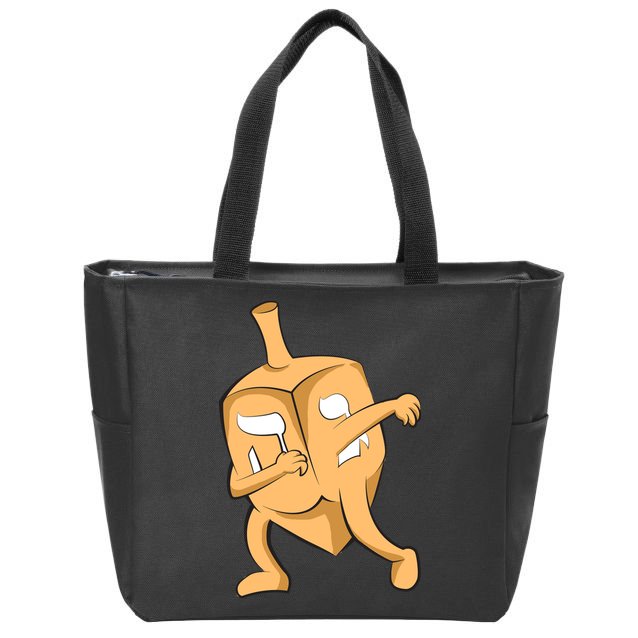 Dabbing Dreidel Zip Tote Bag