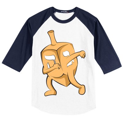 Dabbing Dreidel Baseball Sleeve Shirt