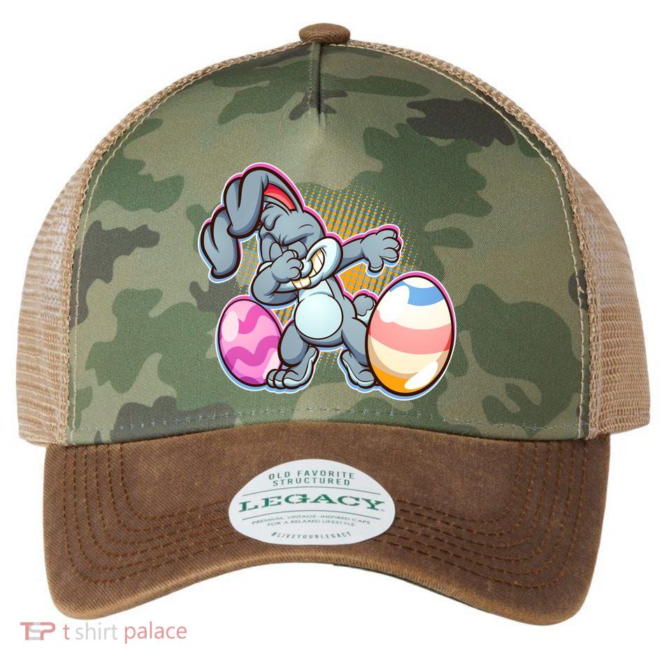 Dabbing Easter Bunny Legacy Tie Dye Trucker Hat