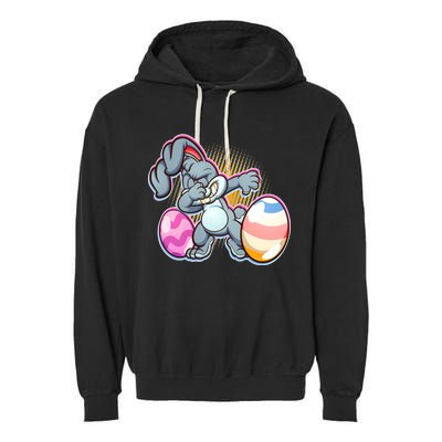 Dabbing Easter Bunny Garment-Dyed Fleece Hoodie