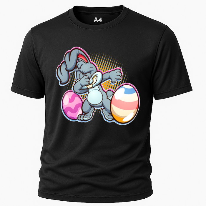 Dabbing Easter Bunny Cooling Performance Crew T-Shirt