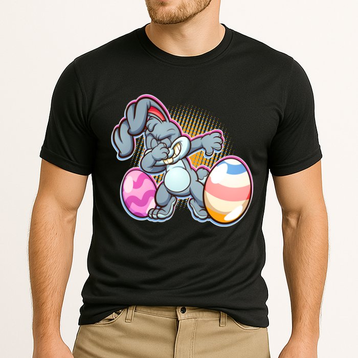 Dabbing Easter Bunny Cooling Performance Crew T-Shirt