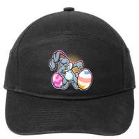 Dabbing Easter Bunny 7-Panel Snapback Hat