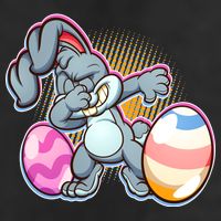 Dabbing Easter Bunny 15oz Campfire Ceramic Mug