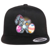 Dabbing Easter Bunny Flat Bill Trucker Hat