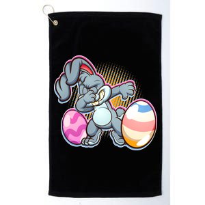 Dabbing Easter Bunny Platinum Collection Golf Towel