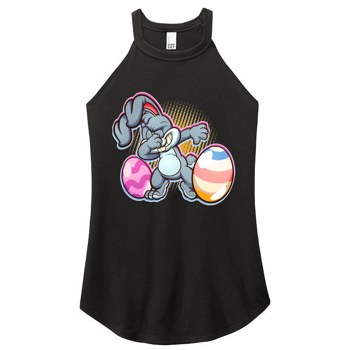 Dabbing Easter Bunny Women's Perfect Tri Rocker Tank