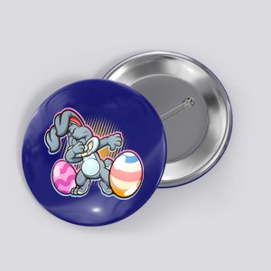 Dabbing Easter Bunny Button