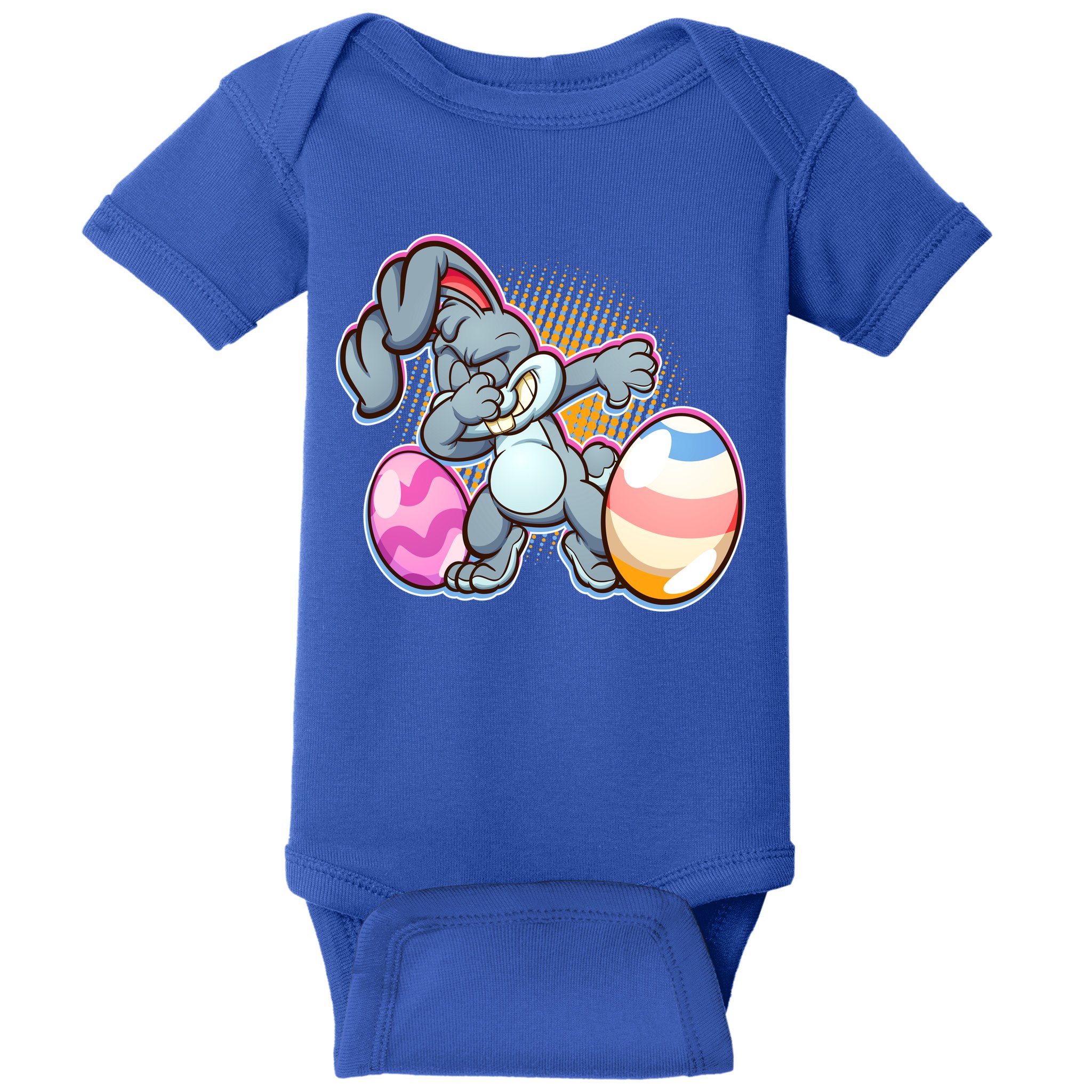 Dabbing Easter Bunny Baby Bodysuit