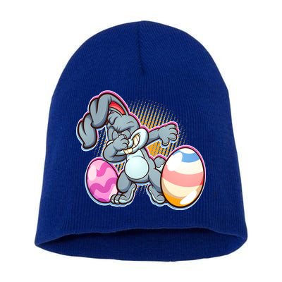 Dabbing Easter Bunny Short Acrylic Beanie