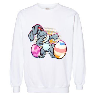 Dabbing Easter Bunny Garment-Dyed Sweatshirt