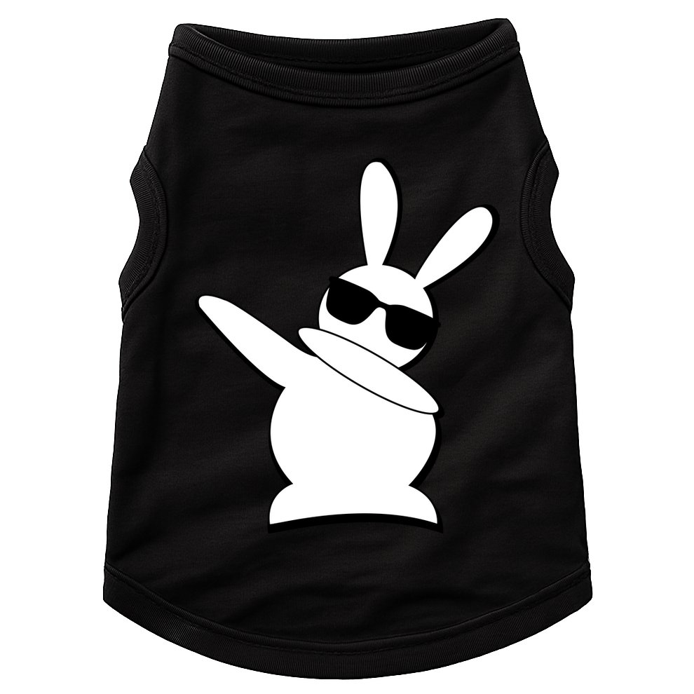 Dabbing Easter Bunny Waring Shades Doggie Tank